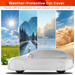 Car Cover for Automobiles 200 Inch Rain Sun UV Protection Fit SUV BMW Honda Lexus Mercedes-Benz view 8