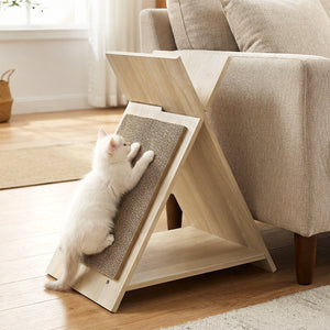 Cat Scratcher for Claw Sharpening and Furniture Protection-Natural view 2