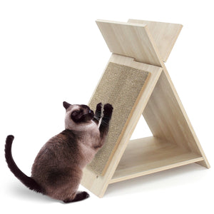 Cat Scratcher for Claw Sharpening and Furniture Protection-Natural view 6