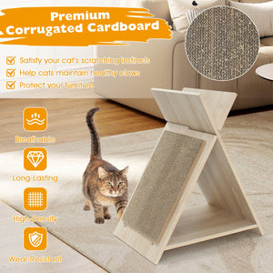 Cat Scratcher for Claw Sharpening and Furniture Protection-Natural view 8
