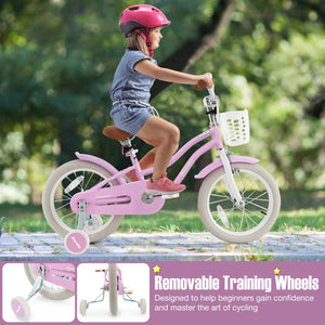 Children Bicycle with Front Handbrake and Rear Coaster Brake-Purple view 7