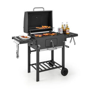 Complete BBQ Station with 8x5 FT Waterproof Grill Gazebo and Outdoor Charcoal Grill view 3