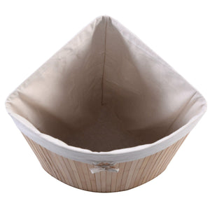 Corner Bamboo Hamper Laundry Basket view 5