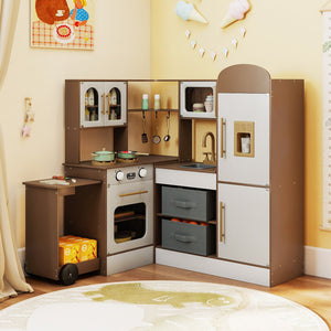 Corner Kitchen with Lights and Sounds for Kids Ages 3+-Coffee view 2