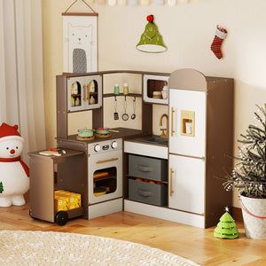 Corner Kitchen with Lights and Sounds for Kids Ages 3+-Coffee view 3