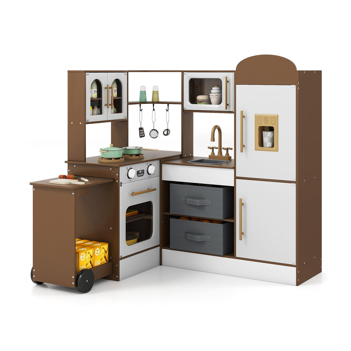 Corner Kitchen with Lights and Sounds for Kids Ages 3+-Coffee view 4