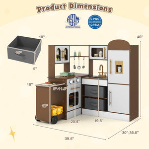 Corner Kitchen with Lights and Sounds for Kids Ages 3+-Coffee view 5