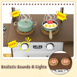Corner Kitchen with Lights and Sounds for Kids Ages 3+-Coffee view 6