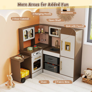 Corner Kitchen with Lights and Sounds for Kids Ages 3+-Coffee view 8