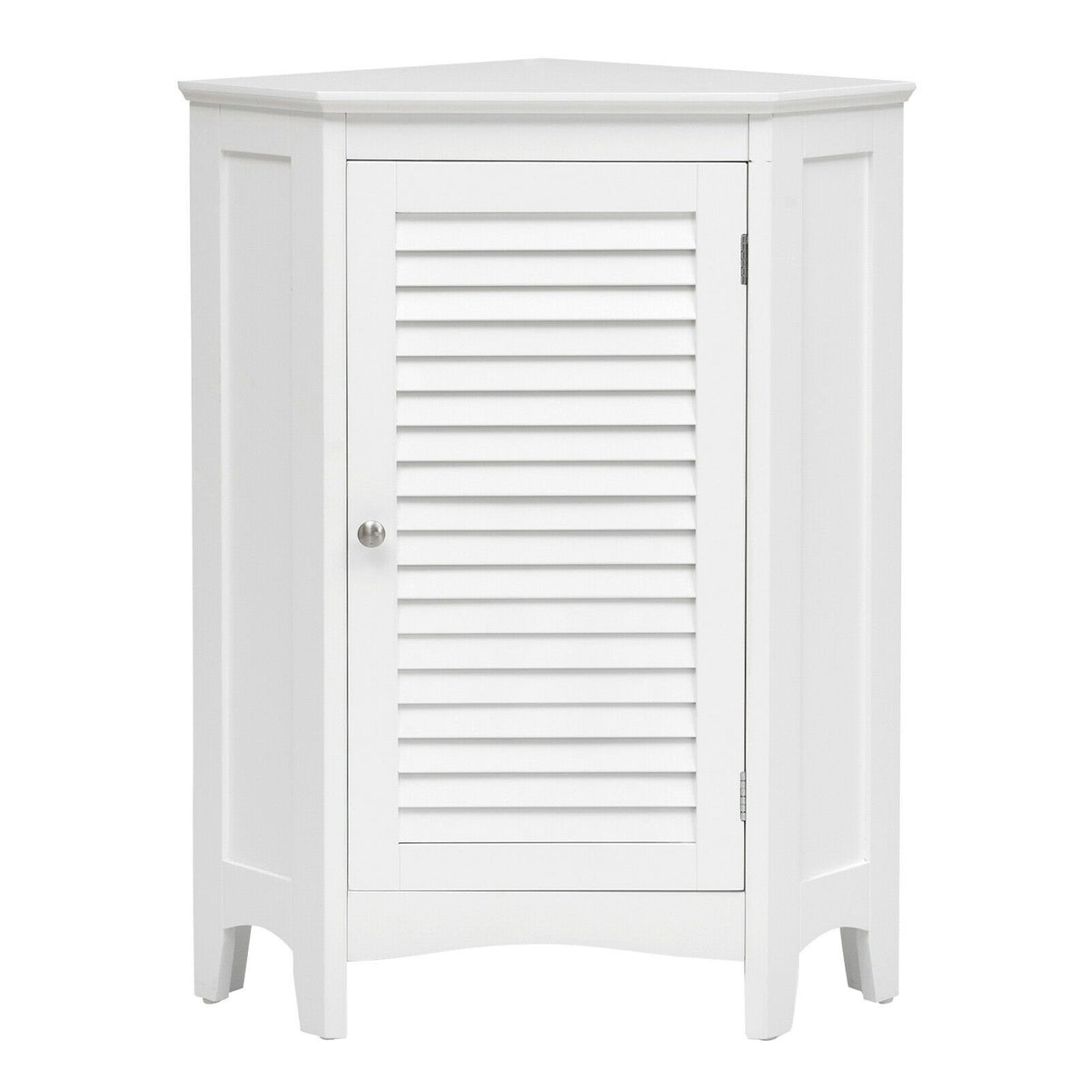 Corner Storage Cabinet Free Standing Bathroom Cabinet with Shutter Door view 6