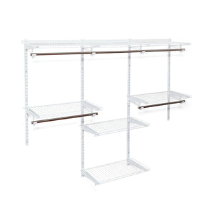Adjustable Wall Mounted Closet Rack System with Shelf view 3
