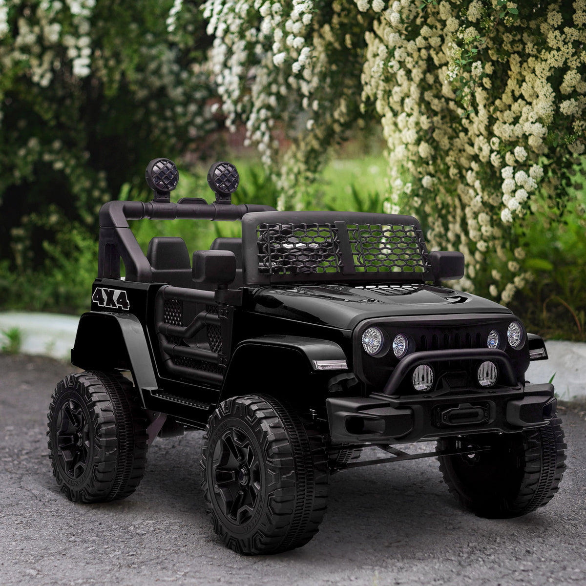 Aosom 12V Battery Powered Kids Ride On Car Off Road Truck Toy w/ Parent Remote