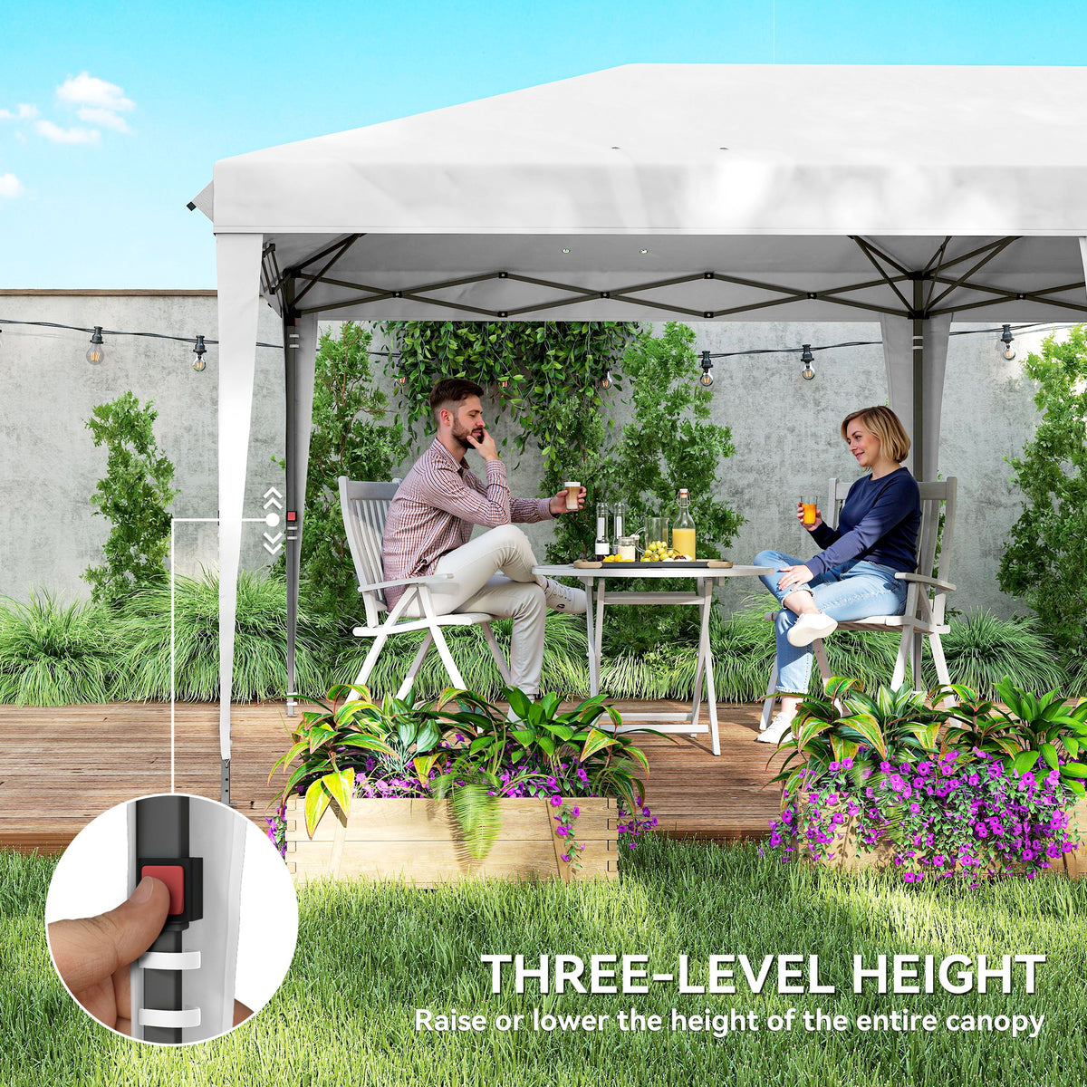 10' x 20' Outdoor Pop Up Canopy Tent Party Tent Instant Shelter W/ Carrying Bag, Blue – view 18