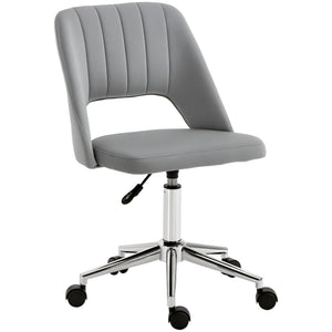 Mid Back Office Chair Velvet Fabric Swivel Scallop Shape Computer Desk Chair, Green – view 43