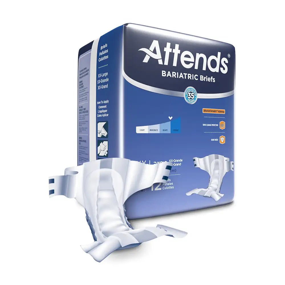 Attends DermaDry DD50 Bariatric Briefs, XXL