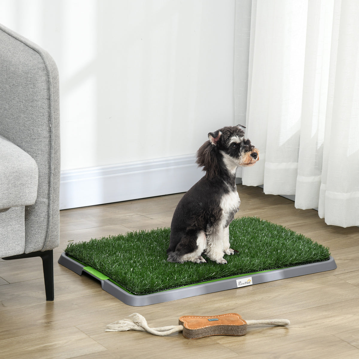 Artificial Grass Pee Pad for Dogs Potty Training, 26" x 16", 2 Packs, Green