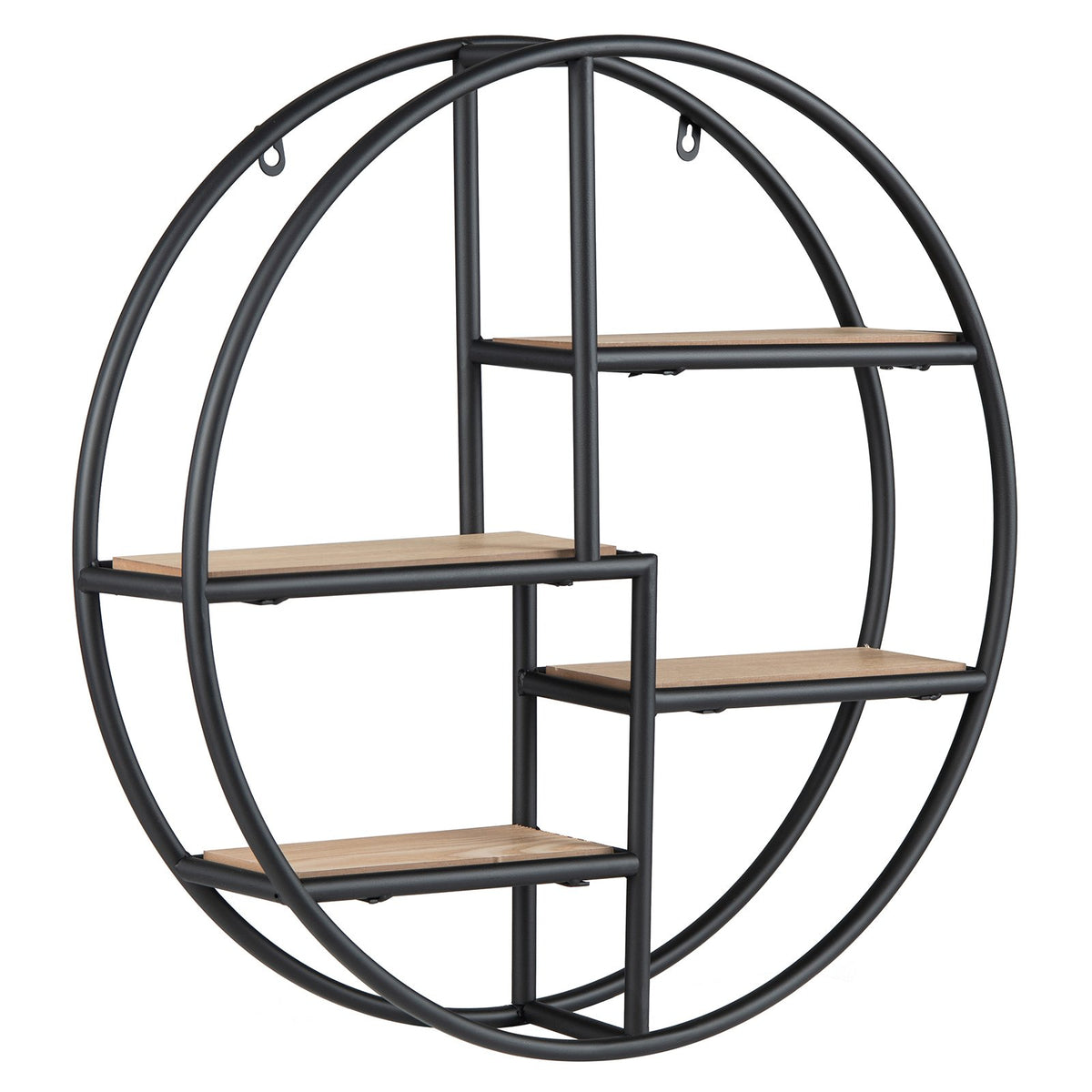 Decorative Circular Metal Wall Mounted Shelf for Display view 4