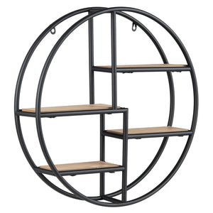 Decorative Circular Metal Wall Mounted Shelf for Display view 4