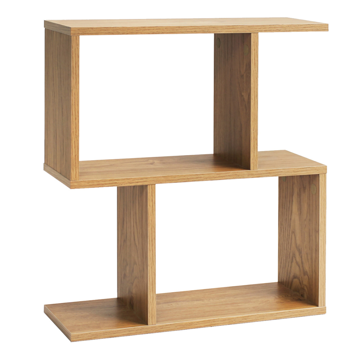 Decorative Storage Shelf Featuring Open Layout and Non-Slip Foot Pads Room Separator-Natural view 6