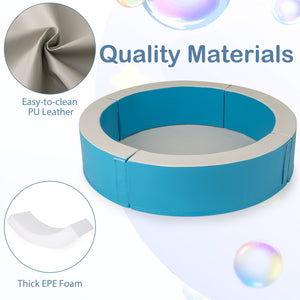 Detachable Foam Ball Pit with 50 Colorful Ocean Balls-Blue view 4