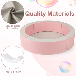 Detachable Foam Ball Pit with 50 Colorful Ocean Balls-Pink view 5