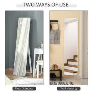 Full Length Mirror for Bedroom, Free Standing Dressing Mirror, Wall Mirror with Wood Frame, 15" x 61" – view 11
