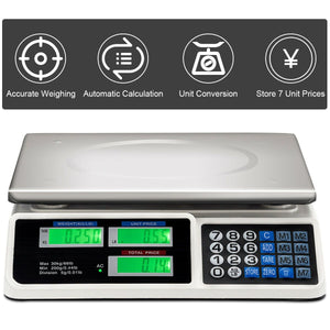 66 lbs Electronic Price Computing Scale with LCD Screen Display view 6