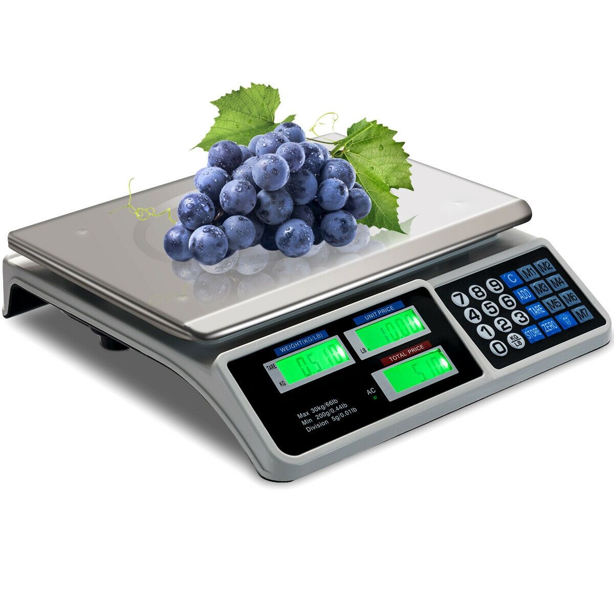 66 lbs Electronic Price Computing Scale with LCD Screen Display view 8