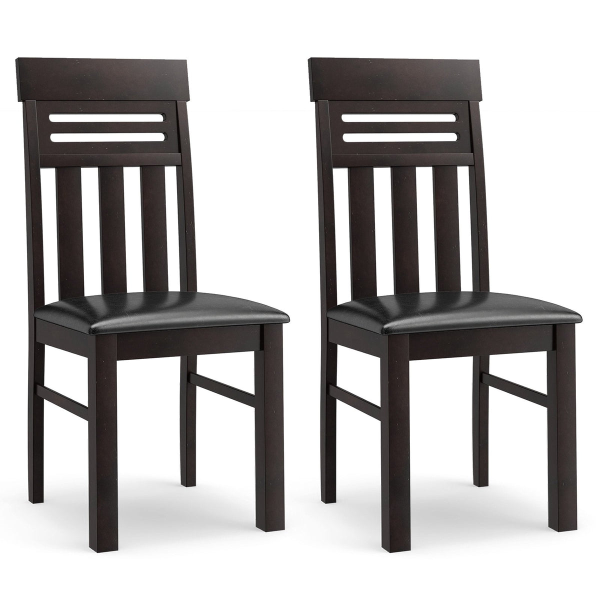 Dining Chairs High Back Dining Room Chairs Set of 2-Brown
