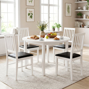 Dining Chairs Set of 2 Modern Mid Century Dining Room Chairs-White view 6