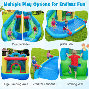 Dinosaur-themed Kids Inflatable Bounce House with 860W Air Blower view 8