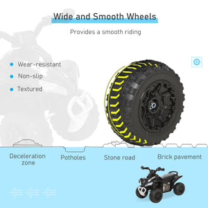 Aosom No Power Baby Ride on Toy for Toddler, Kids Ride on Car Foot to Floor Sliding 4 Wheels  with Music, Lightening, for 18-36 Months