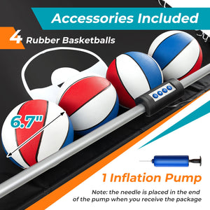 Dual Shot Basketball Arcade Game with 8 Game Modes and 4 Balls-Green view 9