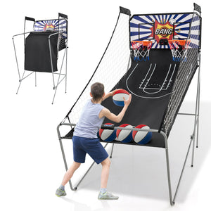Dual Shot Basketball Arcade Game with 8 Game Modes and 4 Balls-White view 4