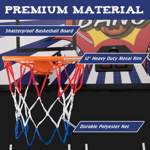 Dual Shot Basketball Arcade Game with 8 Game Modes and 4 Balls-White view 9