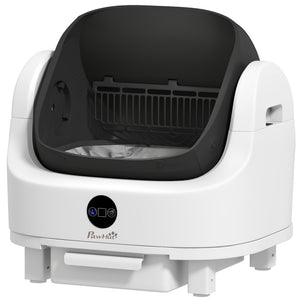 Open-Top Self Cleaning Cat Litter Box, Automatic Cat Litter Box with Integrated Safety Protection