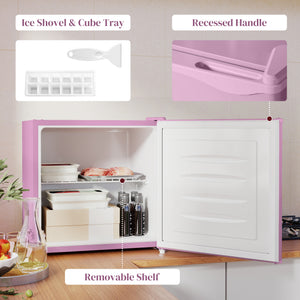 1.1 Cu. Ft. Mini Freezer, Compact Upright Freezer with Reversible Door, Removable Shelf – view 20
