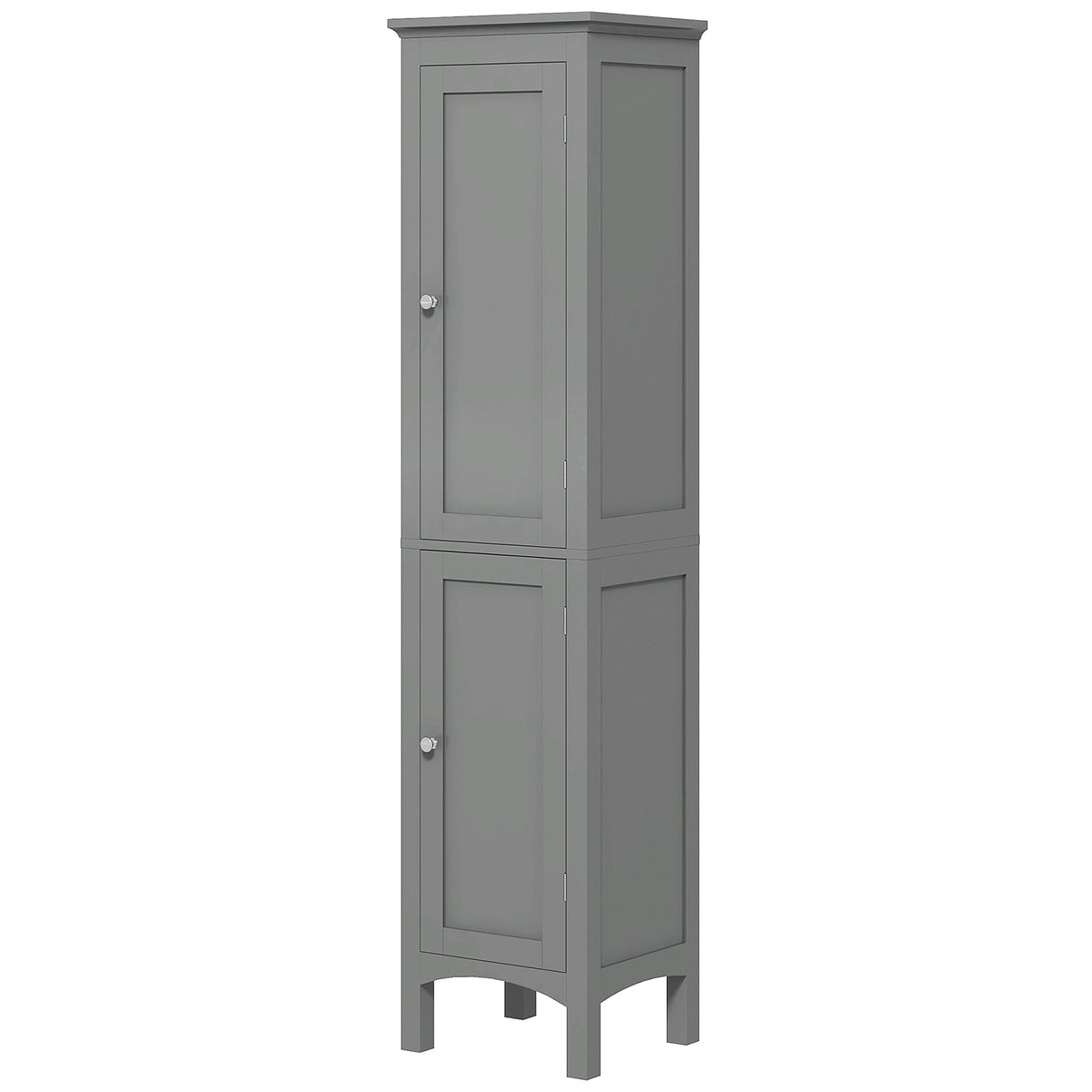 Tall Bathroom Cabinet, Freestanding Storage Organizer with Adjustable Shelves and Cupboards – view 8