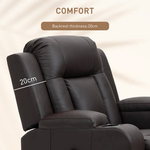 Swivel Massage Recliner Chair Rocker, Overstuffed Manual Reclining Sofa – view 13