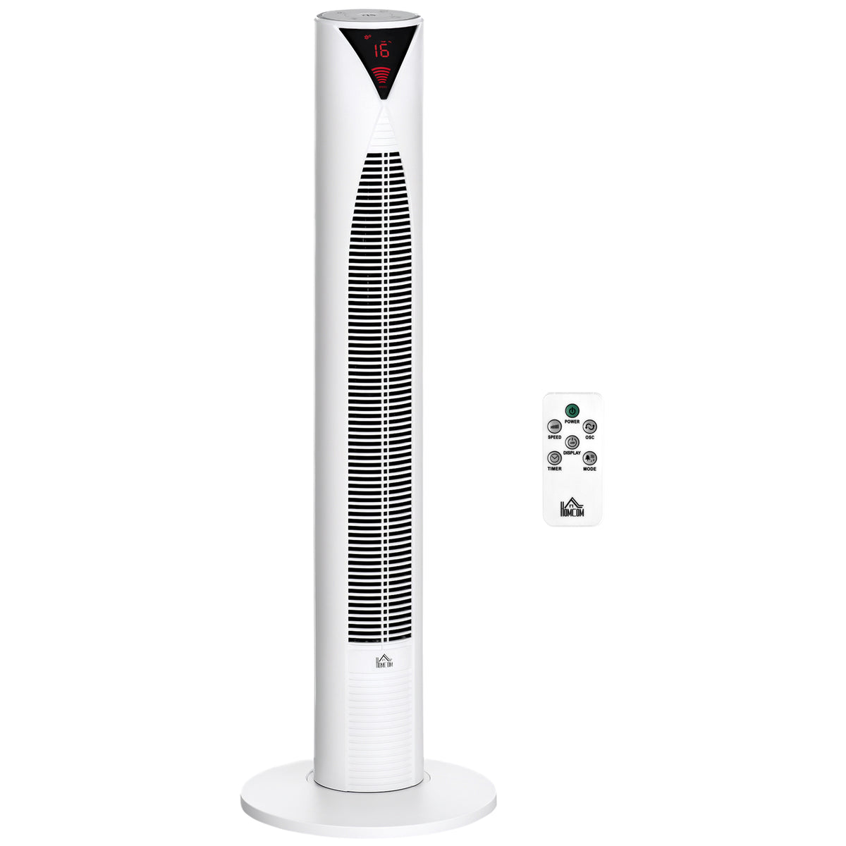 Freestanding Tower Fan Cooling for Home Bedroom with 3 Speed, 12h Timer, Oscillating, LED Sensor Panel – view 8