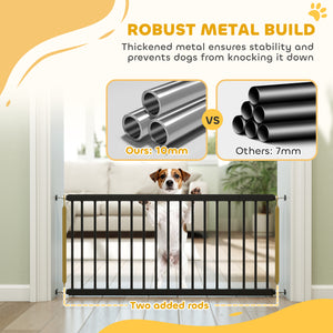 26"-37" Dog Gate, Adjustable Pet Gate, Fits 10" Tall with 2 Extension – view 33