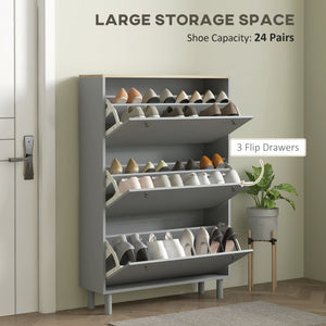 Shoe Storage with 3 Flip Drawers and Adjustable Shelves – view 10