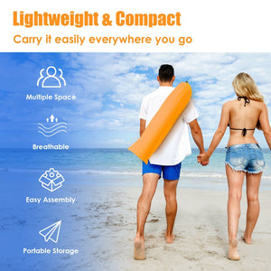 Easy Pop Up Beach Tent UPF 50+ Portable Sun Shelter for 3-4 Person-Orange view 7