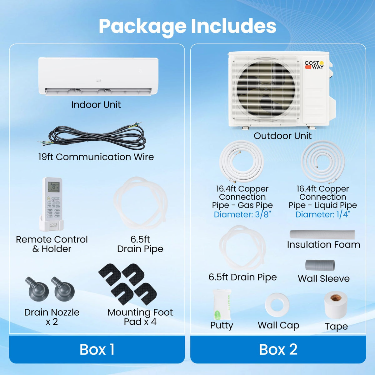 EcoGuard Series 12000 BTU 20 SEER2 115V Mini Split Air Conditioner and Heater view 4