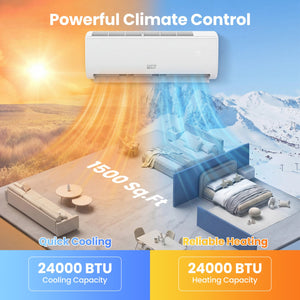 EcoGuard Series 24000 BTU 21 SEER2 208-230V Mini Split Air Conditioner and Heater view 4