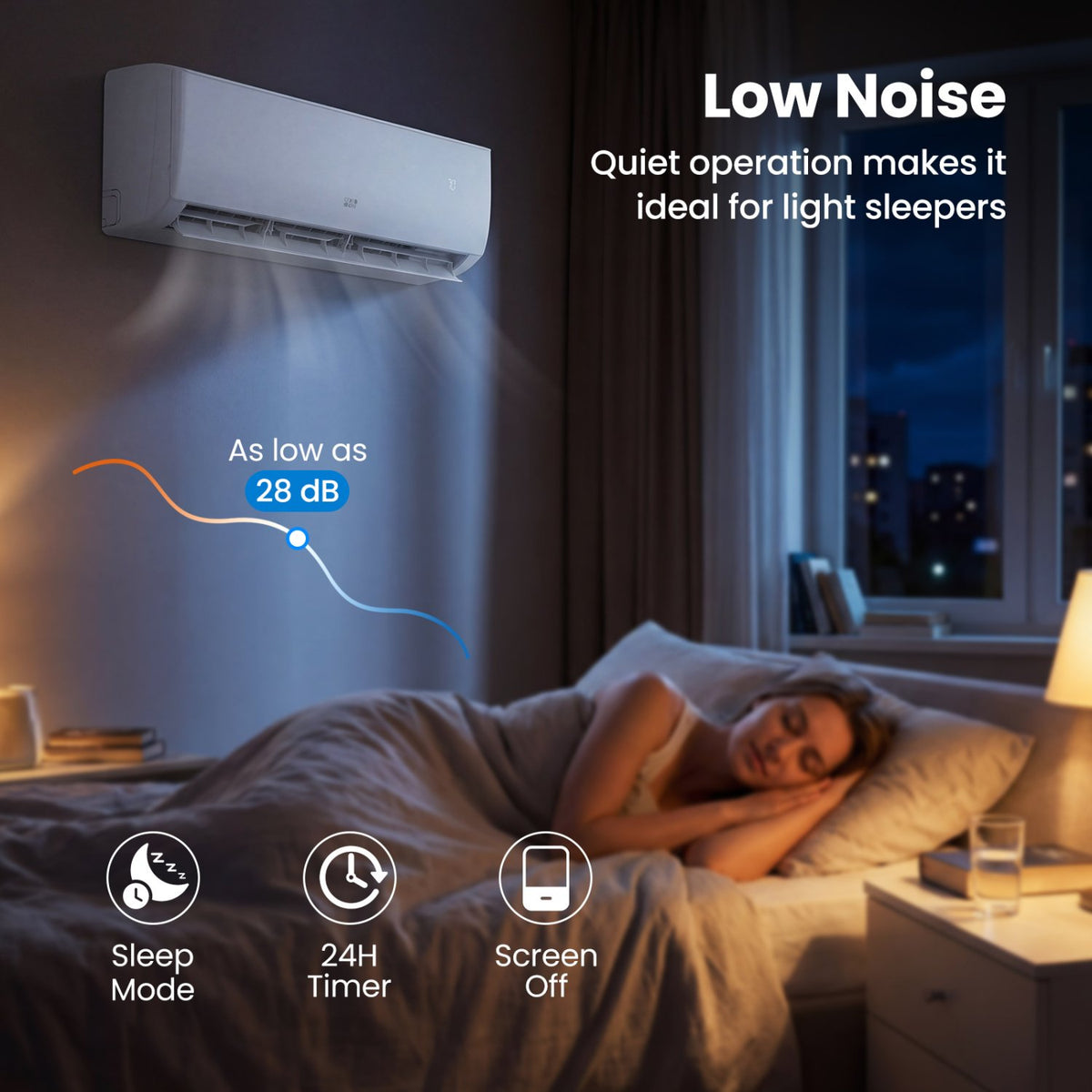 EcoGuard Series 24000 BTU 21 SEER2 208-230V Mini Split Air Conditioner and Heater view 9