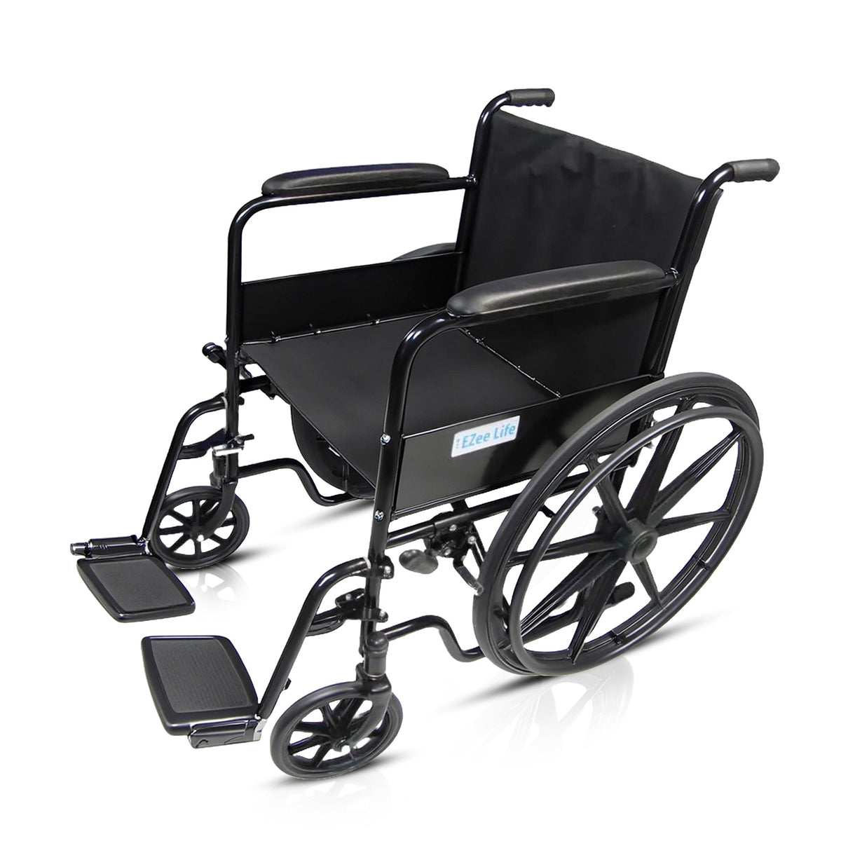 EZee Life CH1090 Economy Wheelchair, 16" or 18" Seat, 300 lb