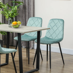 Dining Chairs Set of 4, Upholstered Dining Room Chairs with Steel Legs – view 19