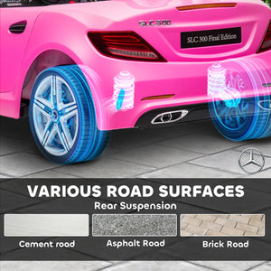 Aosom 12V Ride On Car with Parent Remote Control Two Motors Music Lights Suspension Wheels for 3-6 Years