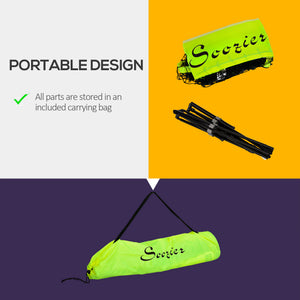Soozier 10ft Badminton Net, Height Adjustable Outdoor Sports Net with Carry Bag, for Tennis, Pickleball and Volleyball